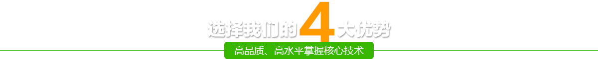 選擇我們的四大優勢-高品質、高水平掌握核心技術